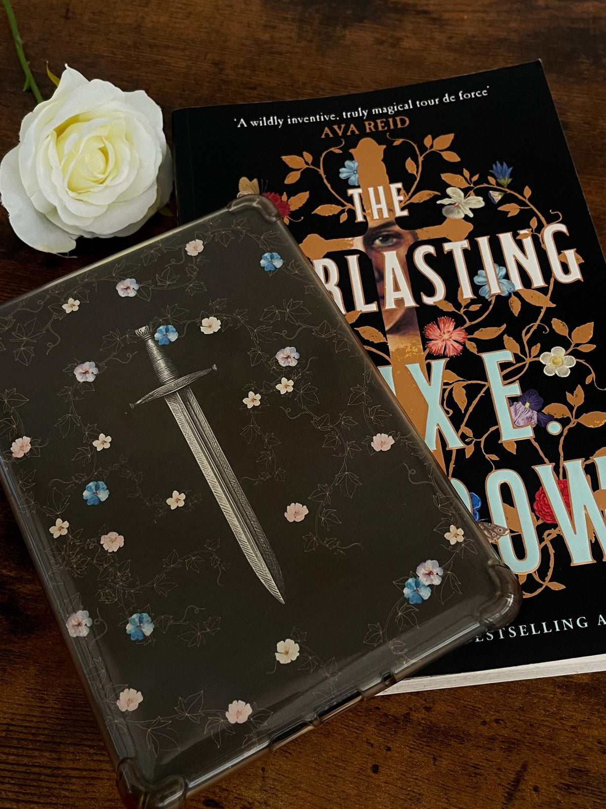 The Everlasting Inspired Kindle Insert | Fantasy Book Lover Gift, Clear Case Accessory