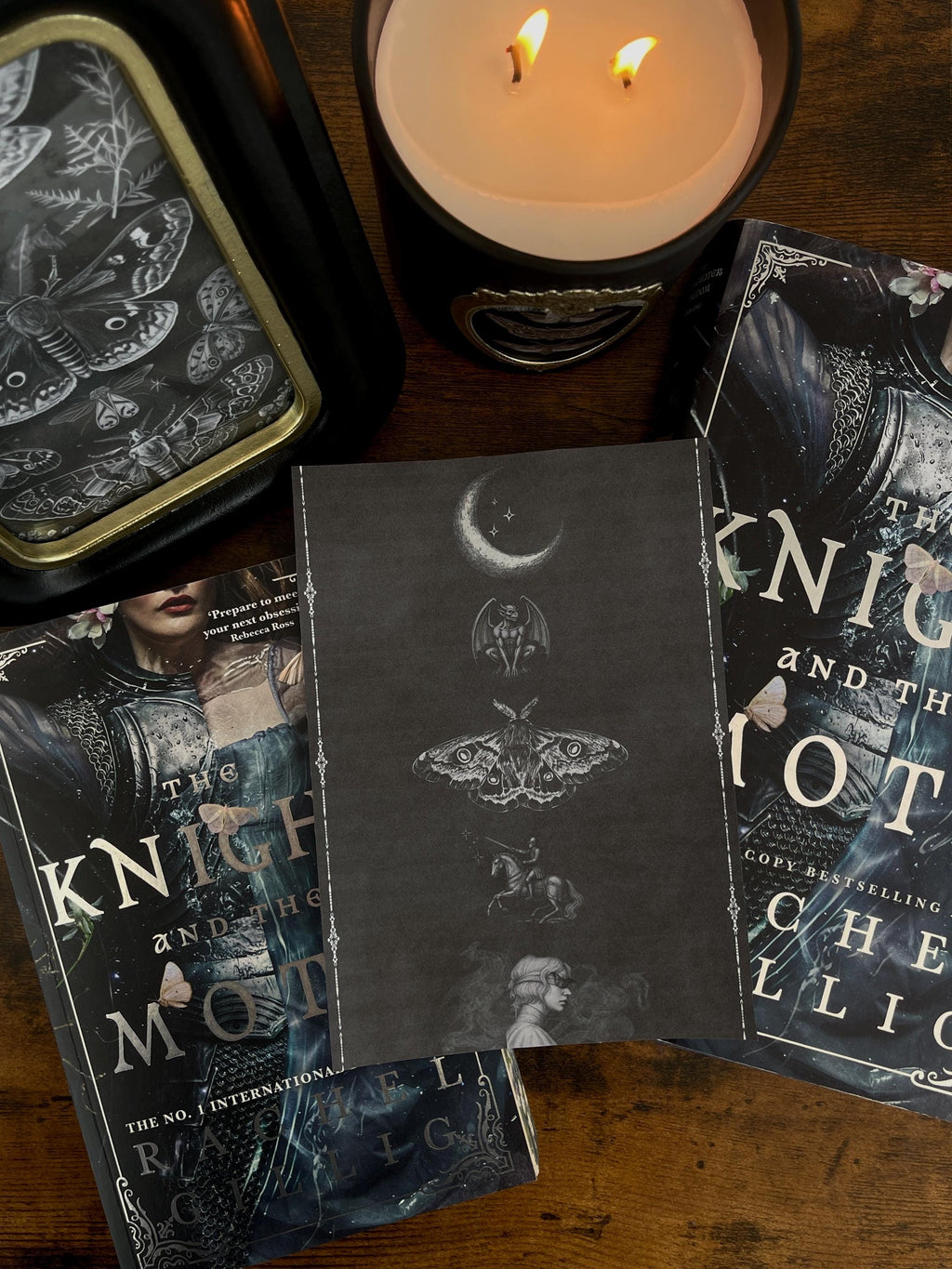 The Knight and the Moth Inspired Kindle Insert | Fantasy Book Lover Gift, Clear Case Accessory