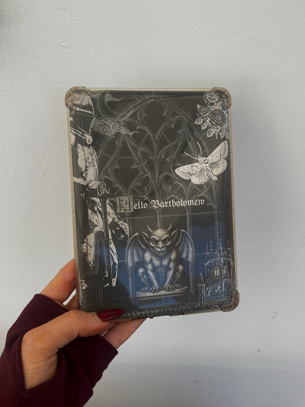 The Knight and the Moth/Knave and the Moon Inspired Kindle Insert | Fantasy Book Lover Gift, Clear Case Kindle Accessory