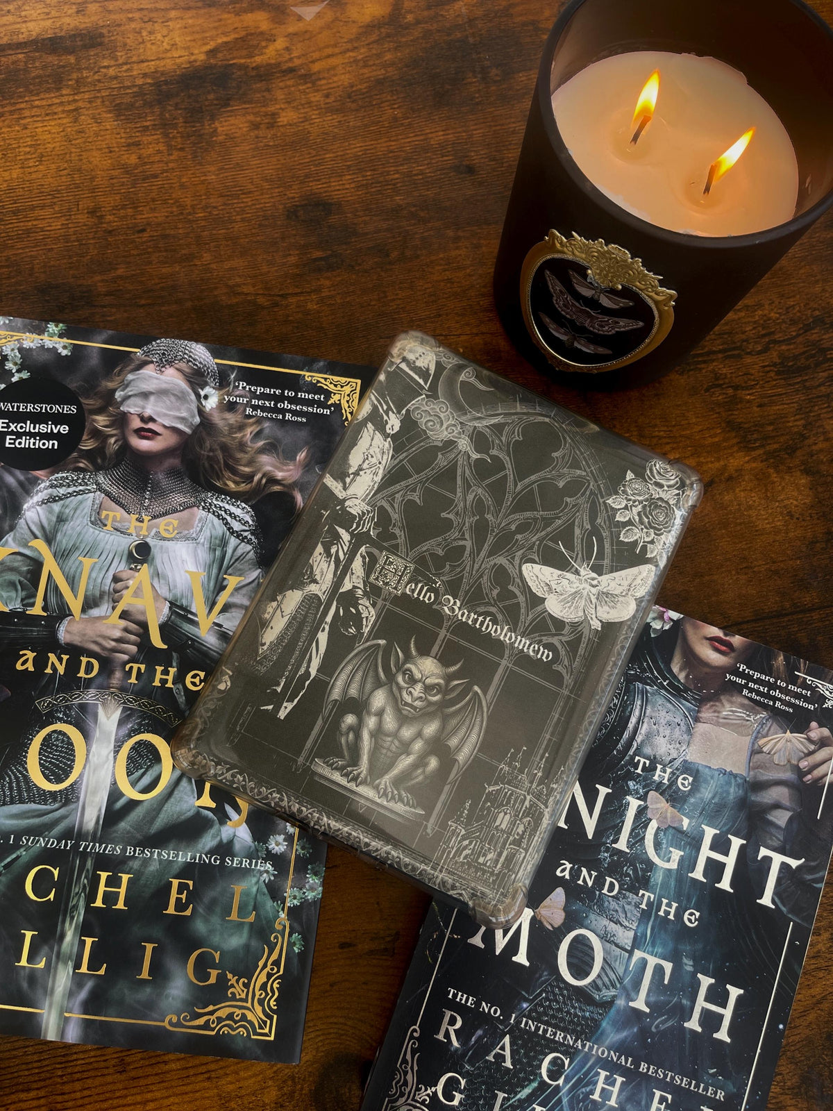 The Knight and the Moth/Knave and the Moon Inspired Kindle Insert | Fantasy Book Lover Gift, Clear Case Kindle Accessory