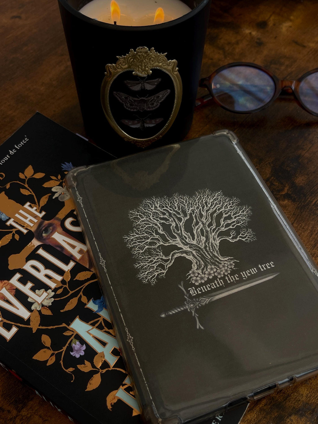 The Everlasting Inspired Kindle Insert | Fantasy Book Lover Gift, Clear Case Accessory